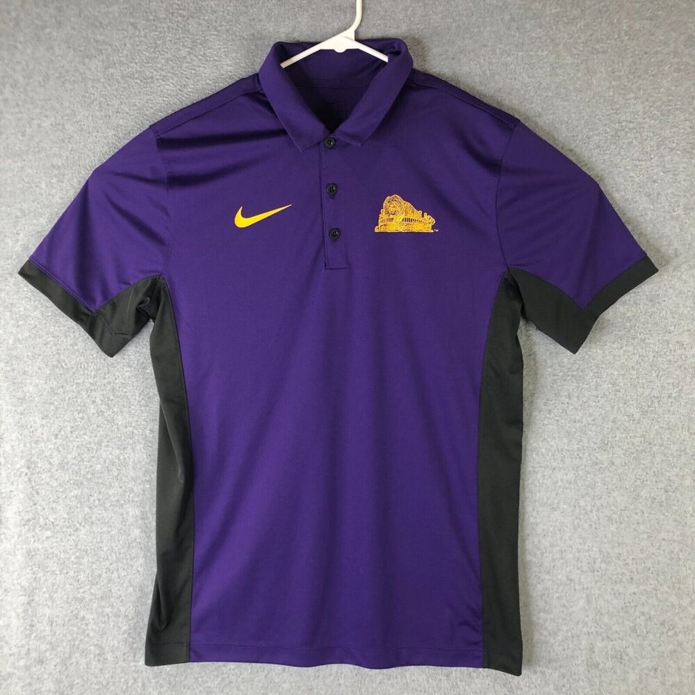 Nike Purple and Black Polo Shirt